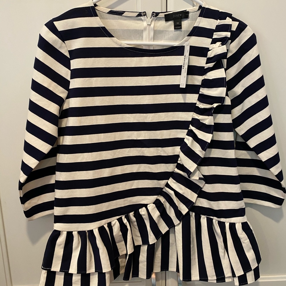 Jcrew ruffle shirt